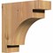 Ekena Millwork Mediterranean Smooth Corbel, Western Red Cedar, 3 1/2"W x 10"D x 10"H COR04X10X10MED00SWR - alternate 1